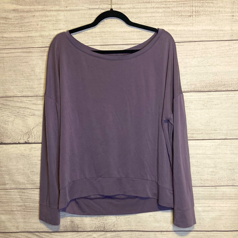 Fabletics Off the Shoulder Soft Stretchy Women’s Workout Top